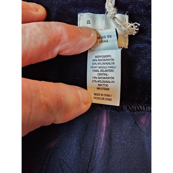 NEW A New Day short sleeve velvet and sheer navy blue kimono type top.  Size OSF - Picture 4 of 6